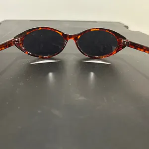 Tortoise Shell Oval Sunglasses Brown thumbnail 6