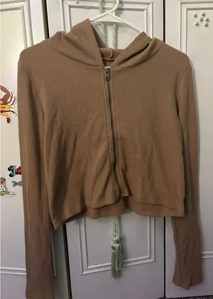 Hollister Cropped Zip-Up  thumbnail 1