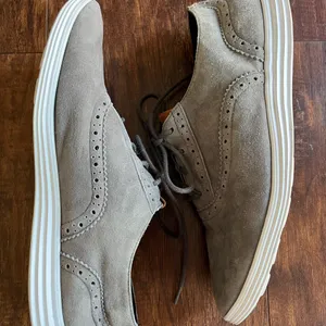 Cole Haan Grand Tour Oxford Sneakers in gray suede thumbnail 4
