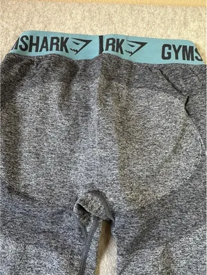 GYMSHARK Flex Leggings Women’s Medium Gray Low-Rise Seamless Ankle Length thumbnail 6