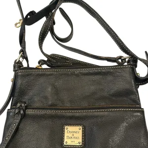 Vintage Black Dooney and Bourke 1975 Pebble Leather Crossbody thumbnail 5