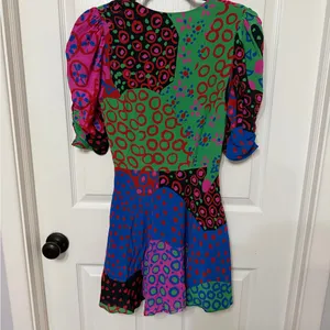 RHODE leanna mini dress in enchanted woods vibrant print‎ size 4 thumbnail 7
