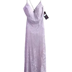 Clarisse Purple - Silver Pink Evening Gown NWT 2 thumbnail 5