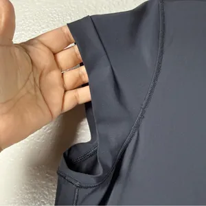 Lululemon Black pleated side Women's Top SZ: L thumbnail 3