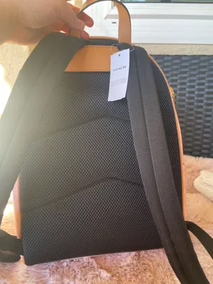 Coach Powder Pink Taylor Small Backpack In Signature Canvas With Charms NWT thumbnail 3
