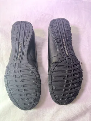 Skechers Black Slip-On Loafer with Purple Patterned Lining thumbnail 10