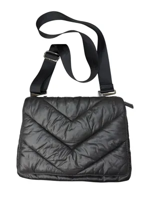ATHLETA x Caraa Black Puffer Crossbody Bag/Purse thumbnail 1