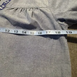 Vineyard Vines Women's‎ Chambray Embroidered V-neck Long Sleeve Top Size S thumbnail 9