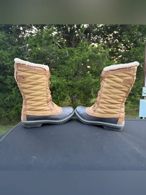JBU by Jambu Lorna Cold-Weather Quilted Winter Duck Boots Tan Brown 9M thumbnail 7