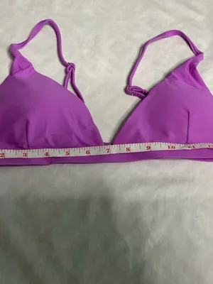 Purple High Waisted Bikini Set Size M Two Piece Swimsuit thumbnail 3