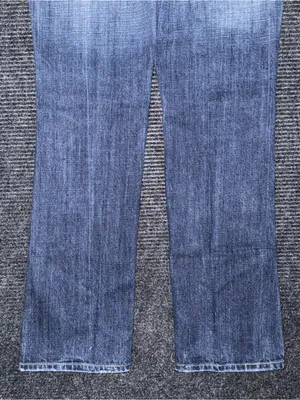 RARE VTG 7 For All Mankind Low Rise Pink Bling "A" Pocket Straight Jeans 28 USA thumbnail 5