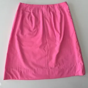 Vintage Lilly Pulitzer Skirt Solid Pink 10 Barbiecore 1980's Classic Knee Length thumbnail 1