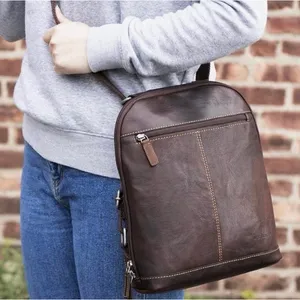 JACK GEORGES Voyager Small Convertible genuine leather Backpack/ Crossbody thumbnail 2