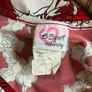 Vtg 90s floral sexy plunging top thumbnail 2