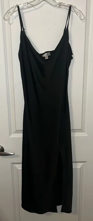 Satin Black Dress thumbnail 1