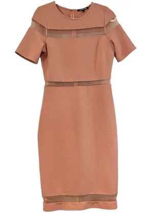 Gianna Bini Jamie Guava Globe Trotter Midi Dress Medium thumbnail 1