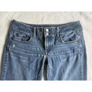 Y2K‎ American Eagle Womens Jeans Size 6 Short Artist Stretch Flare Low Rise thumbnail 4