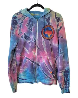 Aviator Nation ACL 2014 Austin City Limits Tie Dye Zip Hoodie Medium Rare thumbnail 1