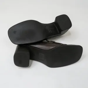 Vintage 90s Mootsies Tootsies Canteen Brown Leather Heeled Loafers thumbnail 8