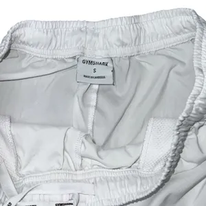 Gymshark White Athletic Shorts Lightweight Elastic Waist thumbnail 3