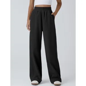 Halara Pants High Waisted Drawstring Pocket Wide Leg Baggy Mop Corduroy S Tall thumbnail 3