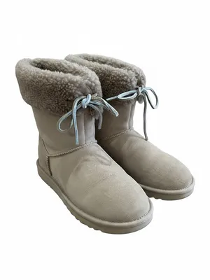 UGG Sarissa Shearling Short Boots Chestnut Suede Women’s Size 8 New thumbnail 4