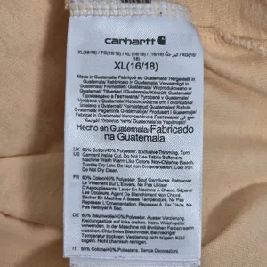 Carhartt Peach T-Shirt with‎ Maroon Logo Size XL thumbnail 7
