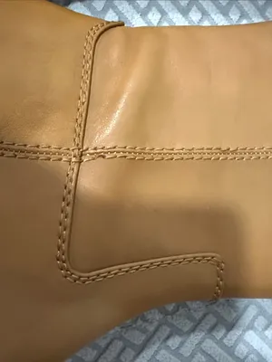 INC International Concepts Amber Really Leather Cognac Tall Boots Size 9.5 thumbnail 10