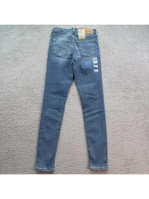 Levis 720 High Rise Super Skinny Jeans Womens 28x30 Light Wash Stretch Denim NWT thumbnail 2