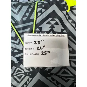 Victoria's Secret PINK Gray Black Aztec Print Anorak Pullover Windbreaker M/L thumbnail 9