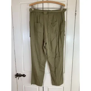 Anthropologie Dolan Left Coast‎ Pants Womens Medium Green Ankle Flowy Soft Comfy thumbnail 4