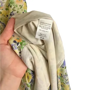 ✨ ASTR The Label Santorini Floral One‎ Shoulder Dress Yellow Green S ✨ thumbnail 6