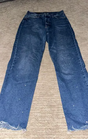 Wild Fable Super High-Rise Straight Jeans With Gems thumbnail 1