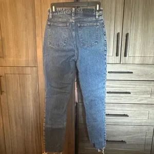 Abercrombie Curve Love Cutoff Skinny Jeans thumbnail 3