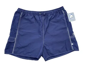 Tek Gear Women's Blue Athletic Bungee Drawstring Cargo Pocket‎ Shorts New Swim L thumbnail 1