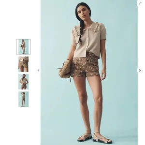 Anthropologie Maeve The Colette Shorts - Maize thumbnail 2
