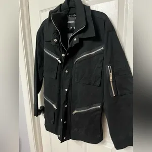 I.AM.GIA x REVOLVE Black‎ Elevara utility zip Jacket size XS thumbnail 10