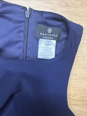 NWT Faviana Navy Cut-Out sides Bodycon Mini Dress sz 0 thumbnail 5