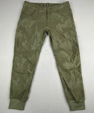 prAna Halle Jogger II ReZion Olive Camo Hiking Cargo Joggers Women’s 6 thumbnail 1
