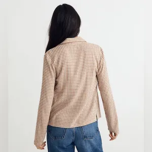 Madewell Crinkle Slim Button-Up Shirt in Plaid thumbnail 3