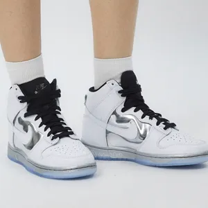 Nike NIB  Dunk High Chrome thumbnail 1