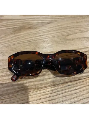 Leopard Print Sunglasses With Gold Accents Brown thumbnail 3