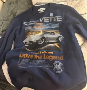 Altar'd State Corvette navy graphic crew neck thumbnail 1