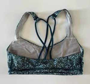 Lululemon Free to Be Bra Pebble Print Parfait Pink Alberta Lake Sports Bra thumbnail 5