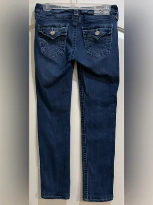 True Religion Slim Straight Medium Wash 5 Picket Jeans. Size 27 thumbnail 2