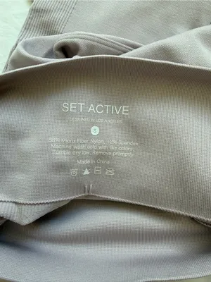 SET Active Sculptflex Seamless Leggings‎ Mauve Pink Size Small thumbnail 4