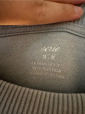 aerie Oversized Crewneck Sweatshirt - Light Blue thumbnail 2