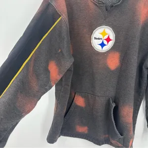 NFL Pittsburgh Steelers Custom Bleach Splatter Sweatshirt Size Large Football thumbnail 5