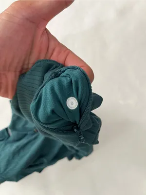 Lululemon Its Rulu Run Cropped Half Zip Long Sleeve Top in Green Jasper 8 $118 thumbnail 8