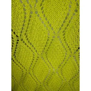 Vintage POL Neon Lime Open Knit Sweater Top Y2K‎ Indie Festival Grunge Fairy thumbnail 4